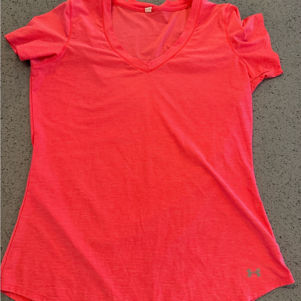 Under Armour Pink Fitted Short Sleeve T-Shirt